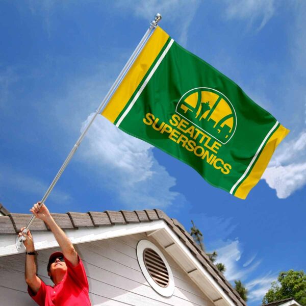 WinCraft Seattle SuperSonics Vintage Throwback 3 ft x 5 ft Flag