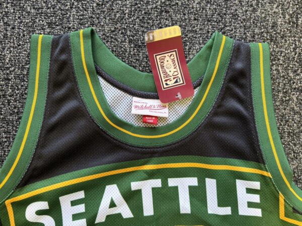 Mitchell & Ness Seattle SuperSonics Big Face Mesh Basketball Jersey L