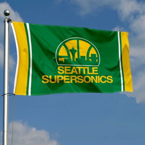 WinCraft Seattle SuperSonics Vintage Throwback 3 ft x 5 ft Flag