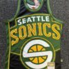 Mitchell & Ness Seattle SuperSonics Big Face Mesh Basketball Jersey L