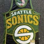 Mitchell & Ness Seattle SuperSonics Big Face Mesh Basketball Jersey L