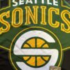 Mitchell & Ness Seattle SuperSonics Big Face Mesh Basketball Jersey L