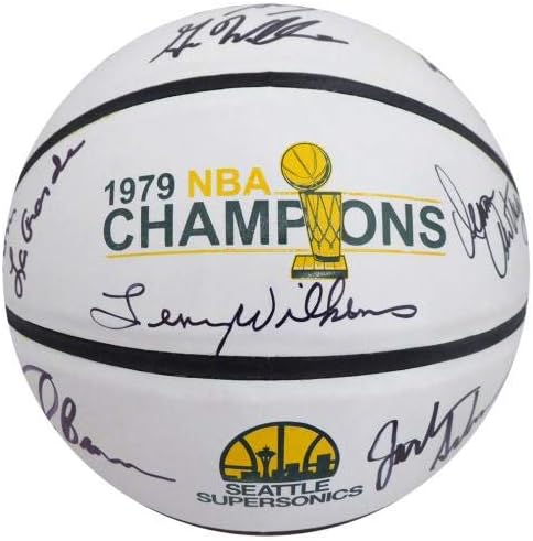 1978-79 Seattle Supersonics Multi-Signed Autographed Basketball