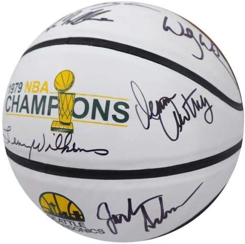 1978-79 Seattle Supersonics Multi-Signed Autographed Basketball