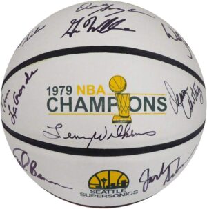 1978-79 Seattle Supersonics Multi-Signed Autographed Basketball