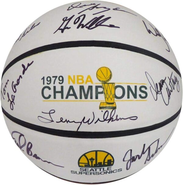 1978-79 Seattle Supersonics Multi-Signed Autographed Basketball