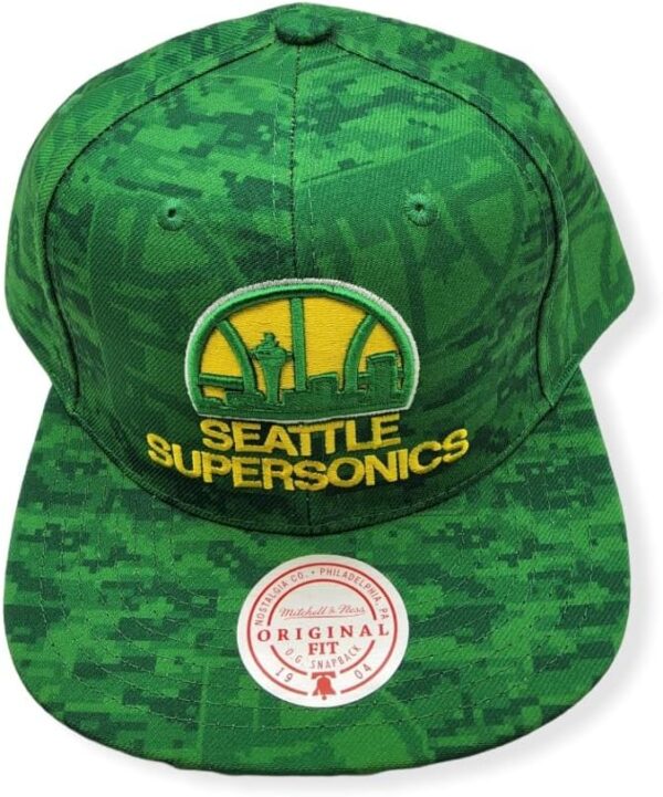 Mitchell & Ness Seattle SuperSonics NBA HWC Logo Snapback Cap