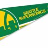 WinCraft Seattle SuperSonics Throwback Retro Vintage Pennant Flag 12x30"