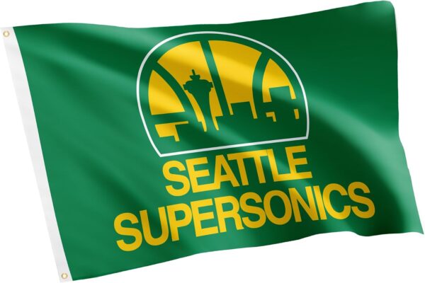 Desert Cactus Seattle SuperSonics 3x5 ft Outdoor Flag