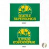 Desert Cactus Seattle SuperSonics 3x5 ft Outdoor Flag