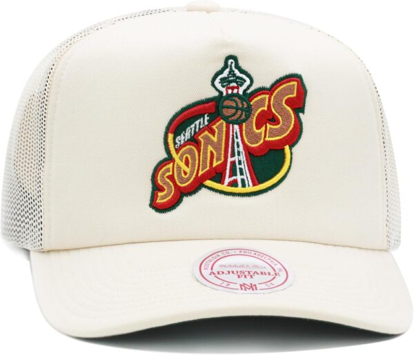 Mitchell & Ness Seattle Supersonics Evergreen Trucker Mesh Snapback Hat
