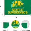 Desert Cactus Seattle SuperSonics 3x5 ft Outdoor Flag