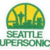 Desert Cactus Seattle Supersonics Embroidered Sew-On Patch (Vintage 1)