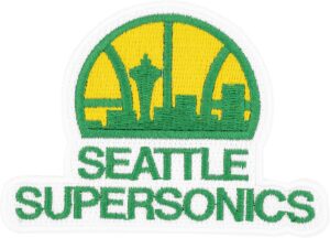 Desert Cactus Seattle Supersonics Embroidered Sew-On Patch (Vintage 1)