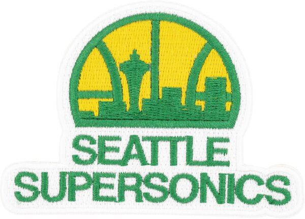 Desert Cactus Seattle Supersonics Embroidered Sew-On Patch (Vintage 1)